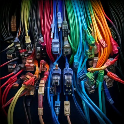 Firefly computer cabling, different lengths and types and colours 30361